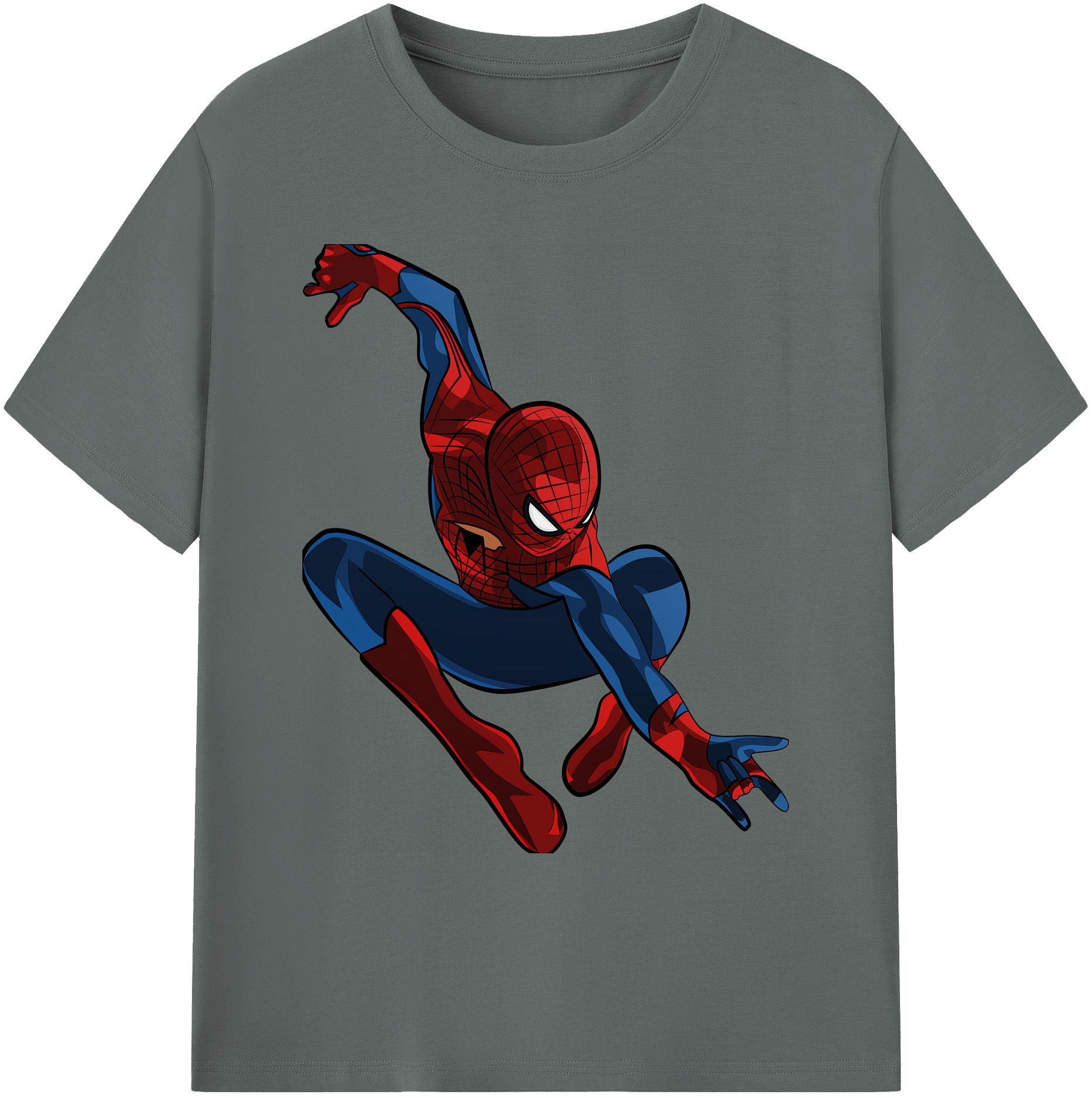 （画像用） Spider Man スパイダーマン 綿100％ メンズ半袖Tシャツ｜肌触りやわらか＆通気性